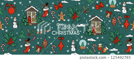 christmas, xmas, vector 125492765