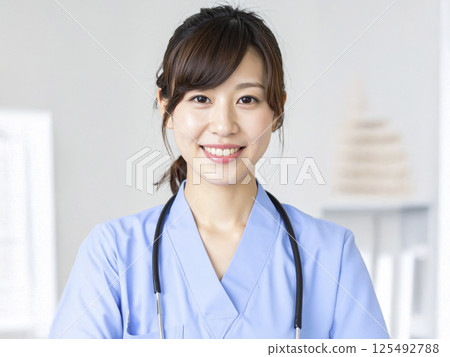 年輕女醫師AI生成影像 125492788