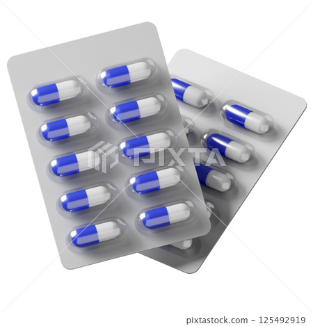 3DCG |膠囊、藥片、藥品、補充劑、處方藥、醫療 125492919