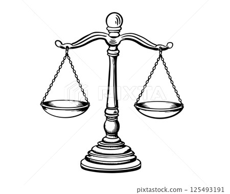 libra, scale, vector 125493191
