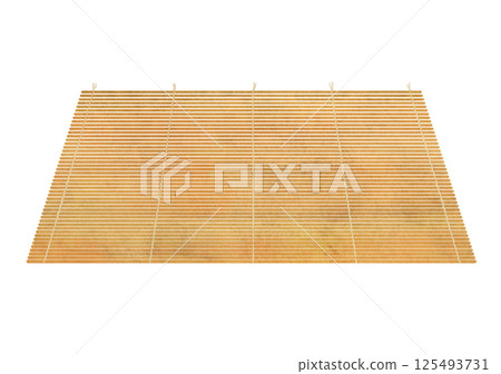 Watercolor style illustration of a rolling mat Watercolor style illustration of a rolling mat 125493731