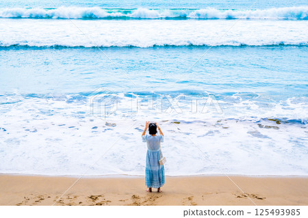 Personal summer clothing station in the seaside, seaside woman, style, piece of writing Personal summer clothing station in the seaside, seaside woman, style, piece of writing 125493985