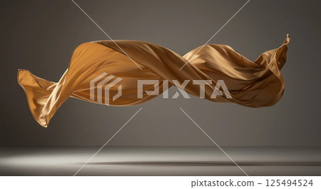 abstract blue fabric in motion 125494524