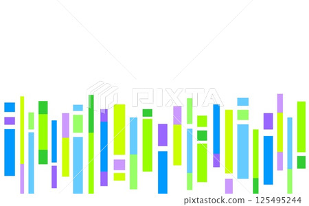 幾何圖案框架白色空間矩形藍綠色 125495244