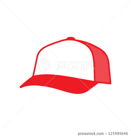Baseball cap icon. Baseball hat isolated. Vector 125495640