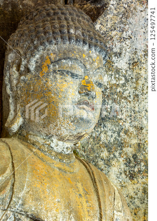 Usuki Stone Buddha Statue of Dainichi Nyorai Usuki Stone Buddha Statue of Dainichi Nyorai 125497741