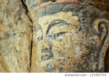 Usuki Stone Buddha Statue of Dainichi Nyorai Usuki Stone Buddha Statue of Dainichi Nyorai 125497743