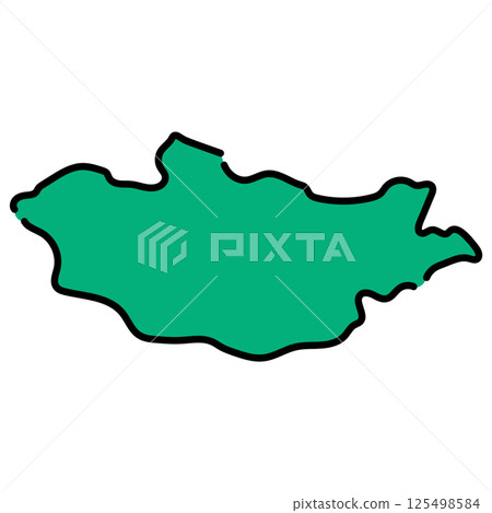 手寫_蒙古_向量素材 125498584