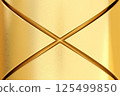 Abstract gold surface with intersecting embossed lines forming cross. Luxurious and minimal, ideal for high end product design, fashion elements, elegant backdrops 125499850