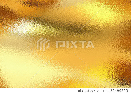 Brushed gold metallic wall with scratched surface, abstract texture background 125499853