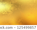 Brushed gold metallic wall with scratched surface, abstract texture background 125499857