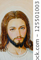 painting of the face of Jesus Christ. 125501003