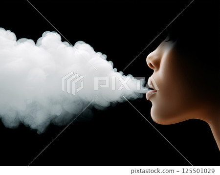 Image of secondhand cigarette smoke 125501029