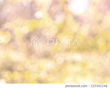 Background material: Polka dot reflection, orange gold 125501148