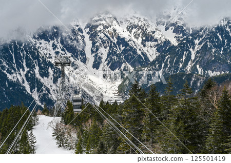 The Hotaka mountain range in Takayama, Gifu Prefecture 125501419