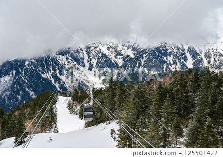 The Hotaka mountain range in Takayama, Gifu Prefecture 125501422