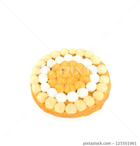 Birthday cake isolated on a white background. Birthday cake isolated on a white background. 125501901