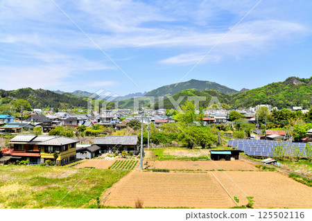 Shimonita Town / View from Shimonita Elementary and Junior High School to Shimonita Kosei Hospital (Shimonita Town, Gunma Prefecture) [April 2025] 125502116