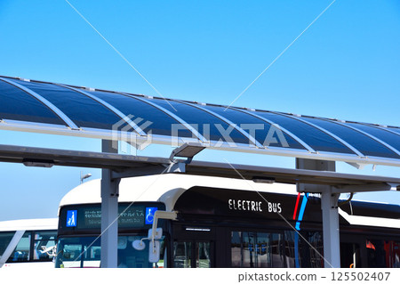 Perovskite solar cells implemented at Yumeshima Transportation Terminal 1 125502407