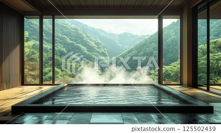AI-generated image: Hot spring 125502439