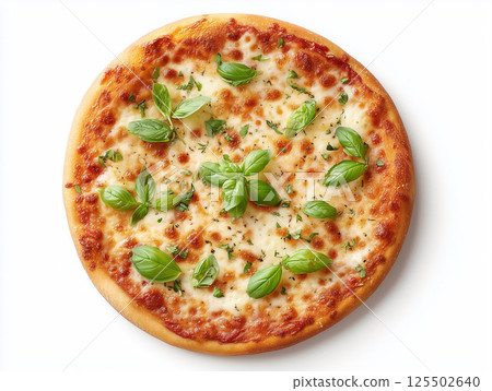 Basil Margherita Pizza 125502640