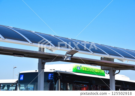 Perovskite solar cells implemented at Yumeshima Transportation Terminal 1 Perovskite solar cells implemented at Yumeshima Transportation Terminal 1 125502918