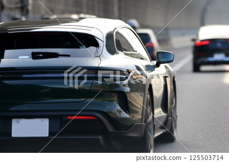 Black sports car Black sports car 125503714