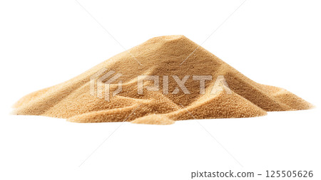 Sand pile isolated on white background png transparent clipart. 125505626