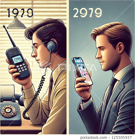 Comparison and history of mobile phones, past and present 125505937