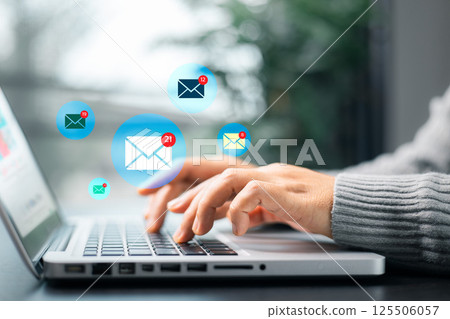 Today's digital age, social media has become a powerful tool for business communication, connecting people through computer networks and web platforms to facilitate mail and networking opportunities. 125506057