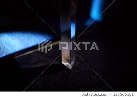 An engaging Light Refraction Experiment using a Prism and the interaction of hands 125506161