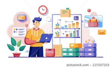 They are responsible for inventory management, product placement, and merchandising displays. 125507203