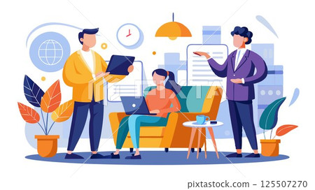 Guides customers through the selection process, ensuring they find the perfect pieces to enhance their living spaces. 125507270