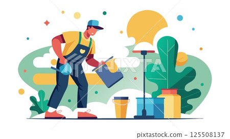 They prepare surfaces for painting by cleaning, sanding, and priming them to ensure proper adhesion of the coating. 125508137