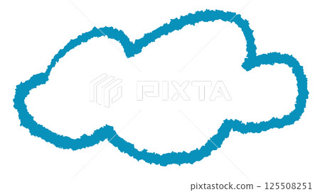 Simple white cloud illustration Simple white cloud illustration 125508251