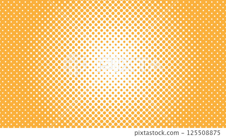 Halftone circle orange 125508875