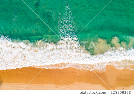 Aerial view beautiful sea surface nature background,Amazing waves texture ocean sea background Aerial view beautiful sea surface nature background,Amazing waves texture ocean sea background 125509358