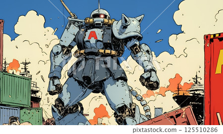 Giant customs robots are destroying container terminals at free trade ports, disrupting imports and exports 125510286