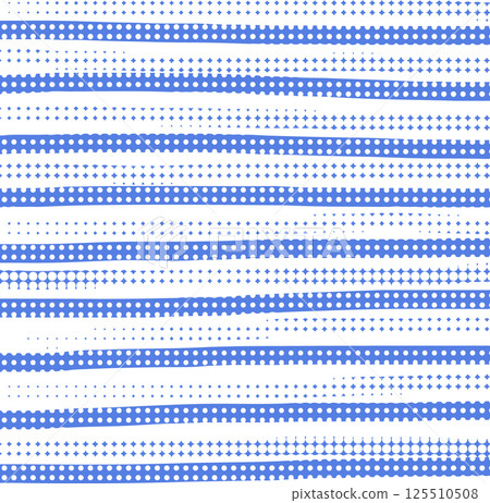 Blue dot hand-drawn border pattern background material Blue dot hand-drawn border pattern background material 125510508