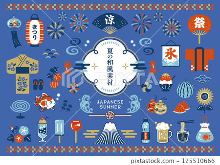 Summer Japanese-style material set 125510666