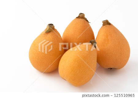 Loquat on a white background 125510965