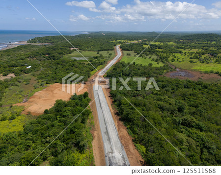 New road construction New road construction 125511568