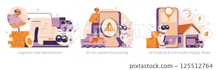 AI in logistics enhances operational efficiency through cost optimization, disruption forecasting, and eco-friendly supply chain management. Embracing innovation supports sustainable practices and 125512764