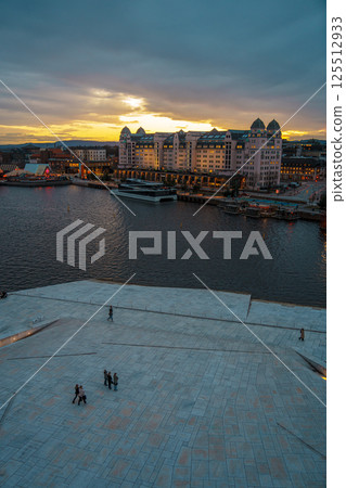 Oslo Opera House at Twilight, Norway 125512933