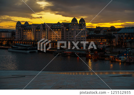 Oslo Opera House at Twilight, Norway Oslo Opera House at Twilight, Norway 125512935