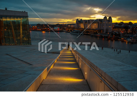 Oslo Opera House at Twilight, Norway Oslo Opera House at Twilight, Norway 125512938