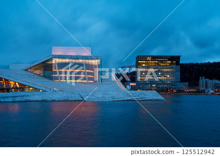 Oslo Opera House at Twilight, Norway 125512942