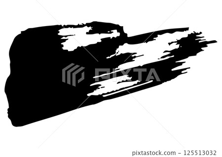 用畫筆向量繪製的日式素材動態線條插圖集 125513032