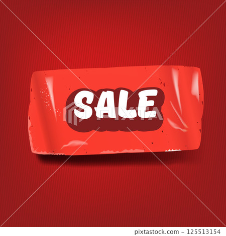 Red SALE sticker isolated on red. Price sale sticker, sale sticker, price tag, retro label, poster,background sale or discount sticker, promotional badge set, shopping label Red SALE sticker isolated on red. Price sale sticker, sale sticker, price tag, retro label, poster,background sale or discount sticker, promotional badge set, shopping label 125513154