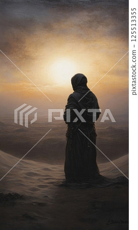 man with backpack walking on the rock man with backpack walking on the rock 125513355